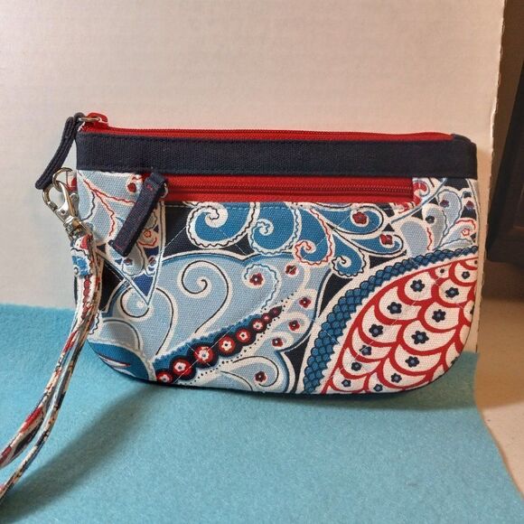 Vera Bradley Wristlet/Pouch Americana Cottagecore Grandmacore - Picture 2 of 5